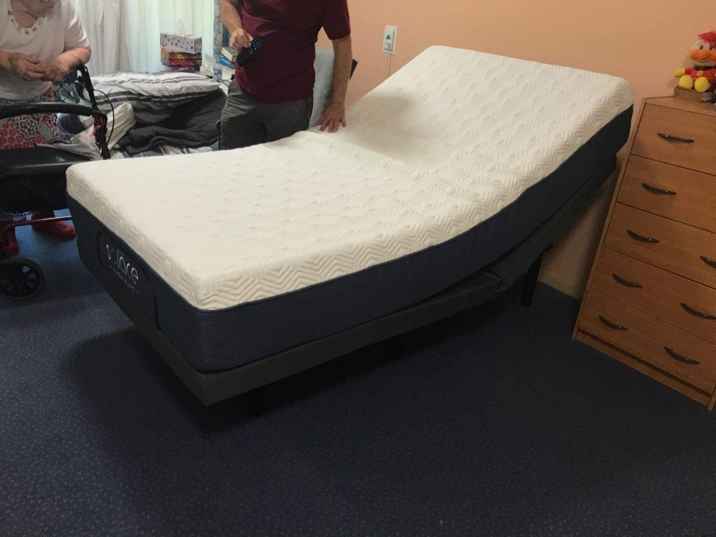 Solace Sleep adjustable bed review demonstration