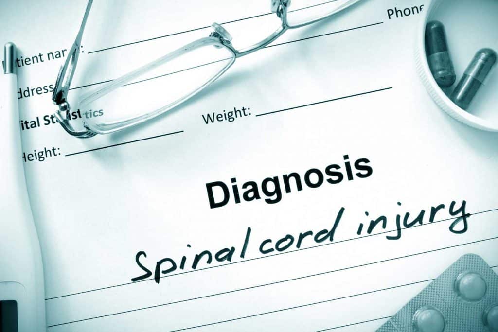 Diagnosis of spinal cord injury
